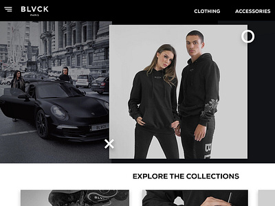 BLVCK Web UI animation app branding clothing brand design dribbble icon ui ux vector website concept website design