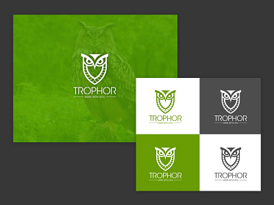 Owl logo branding design graphic graphicdesign green logo logodesign owl