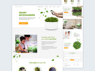 SmartMicrogarden Landing Page