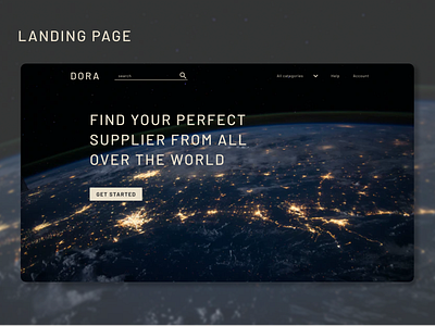 Landing Page. Dora design figma landing page ui uiux ux