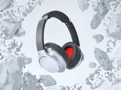 sunday rendering 3d blender chill design headphones music product product render render