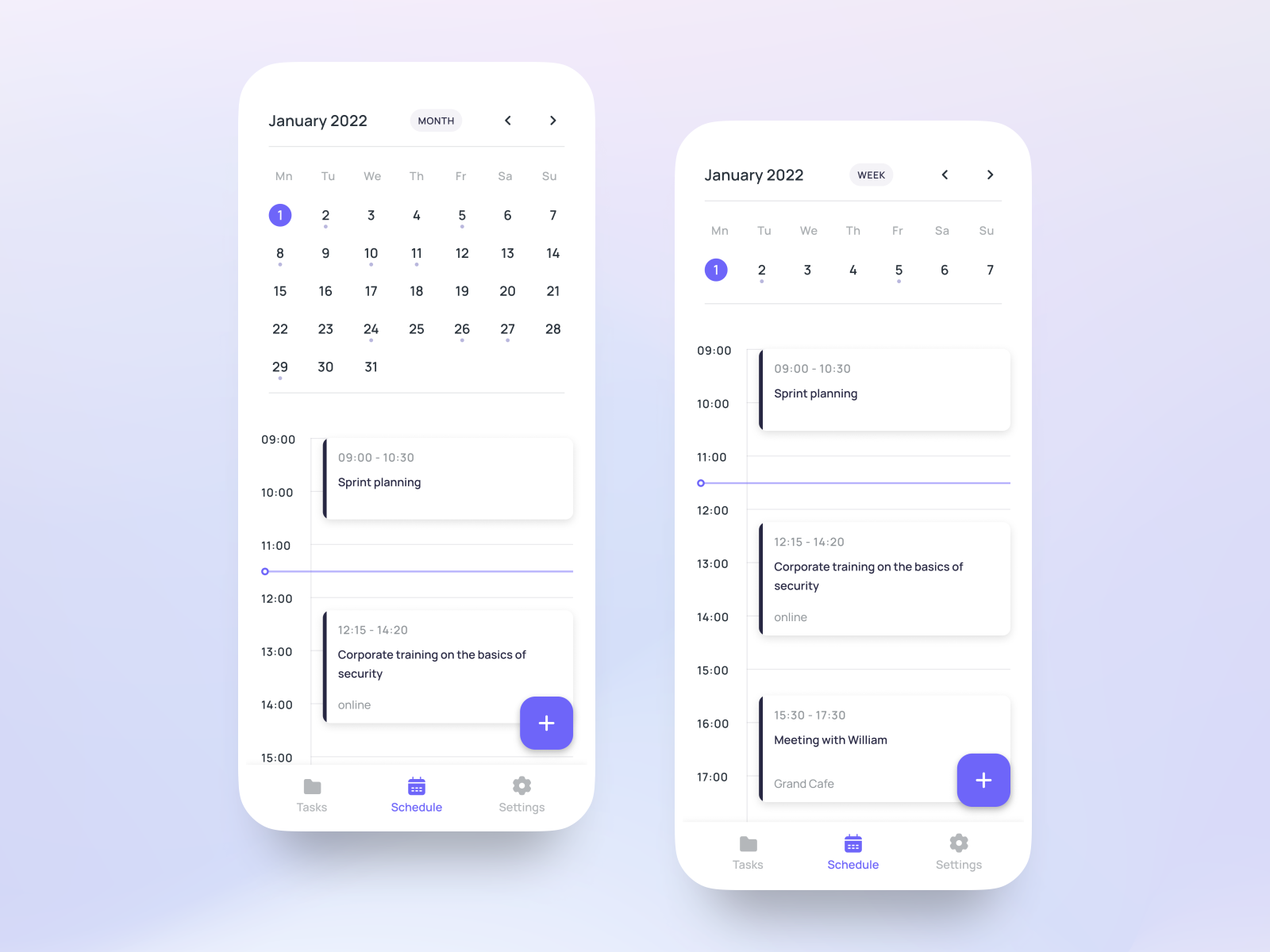 Calendar for the Tasks App by Alena Demina on Dribbble