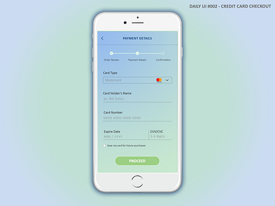 Daily UI #002 - Credit card checkout