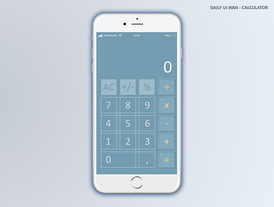 Daily UI #004 - Calculator calculator calculator ui dailyui dailyui004 design mobile app mobile design ui ux web webdesign