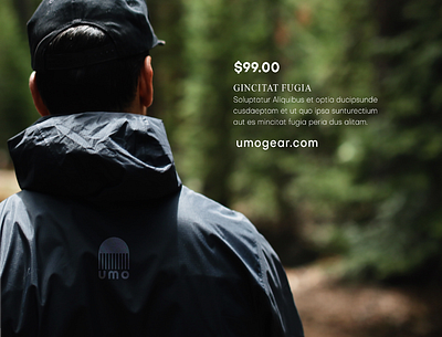 UMO RAIN GEAR branding design flat graphic design illustration logo minimal typography web website