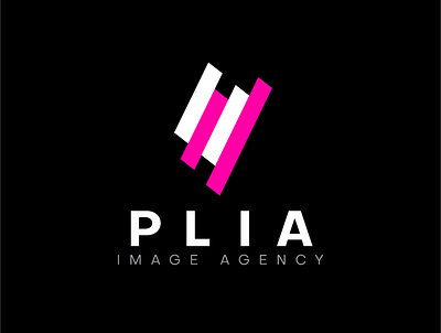 PLIA IMAGE AGENCY LOGO branding design flat graphic design illustration logo logodesign minimal typography vector