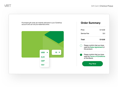 Gift Card Checkout Popup card checkout gift popup web