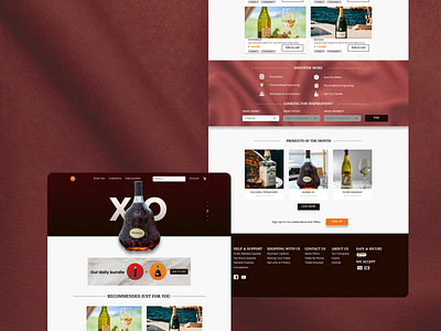 Liquor shop website design concept design ecommerce figma design figmadesign liquor shop ui design website design