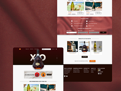 Liquor shop website design