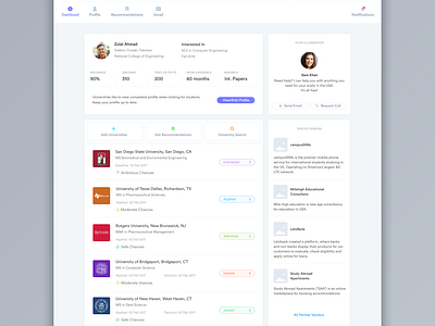 Ubergrad Student Phase Post-Login by Zulal Ahmad on Dribbble