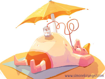 Beachboy beach character character design illustration summer