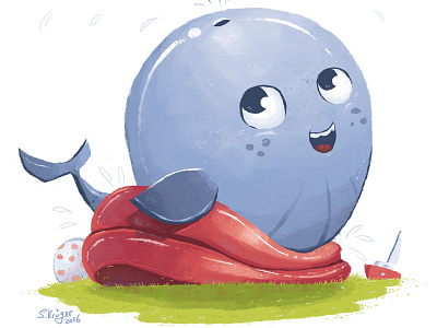 Splish splash - Summer Fun! fun illustration kidlitart summer wather whale