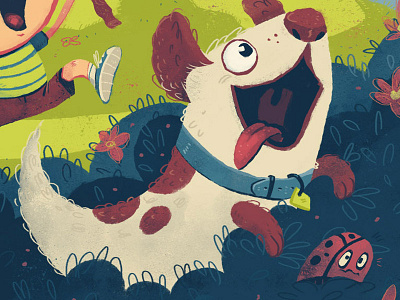 Discovering Nature- Dog discover dog family fun illustration kidlitart nature