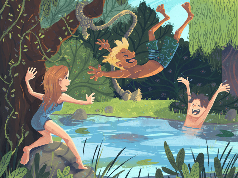 Secret summer lake by Simone Krüger on Dribbble