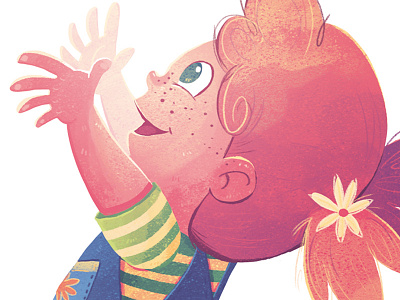 The Bubble Who Would Not POP! Girl childrens book cute girl hug illustration kidlitart
