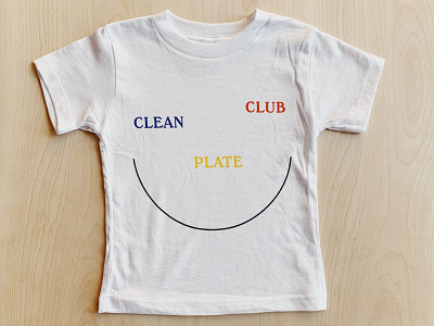 Smile Plate Kids Tee design fashion textile tshirt