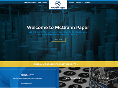 Paper Company Website clean webdesign website