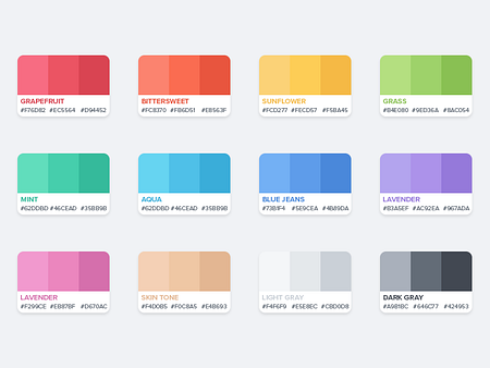 Flat Color Palette by Azis Hertanto on Dribbble