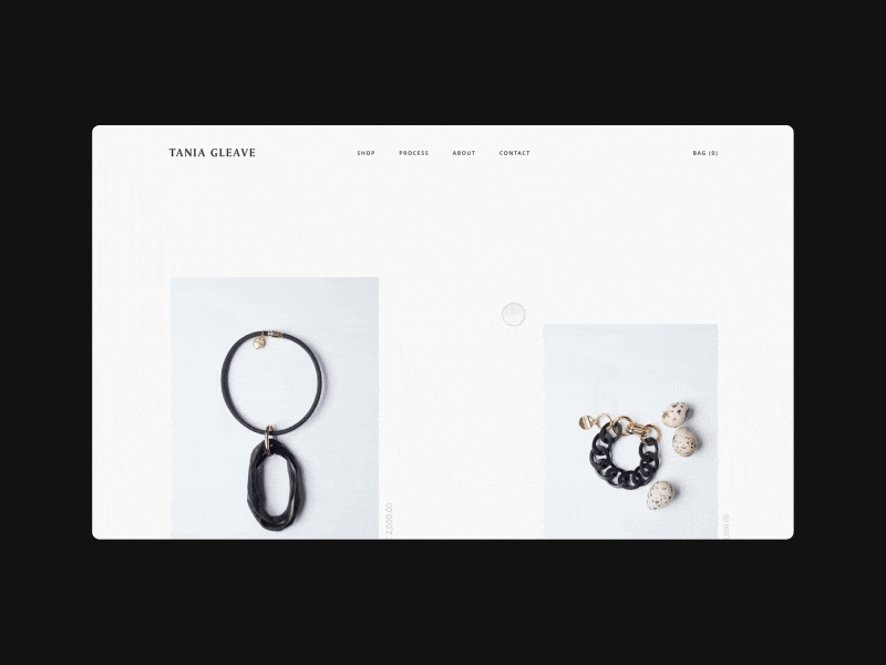 Tania : Products [Design Exploration] art artist ecommerce eshop jewellery product