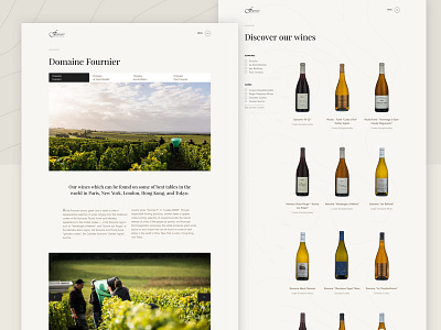 Fournier Casestudy case study grid layout photography ui ux uxdesign web website wine