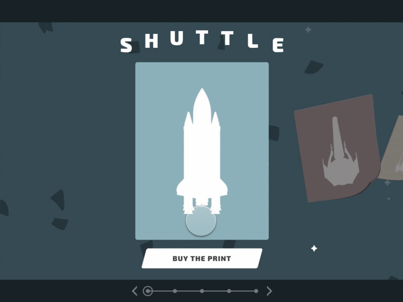 Little Space Game animation game illustrations layout space spaceships ui ux web