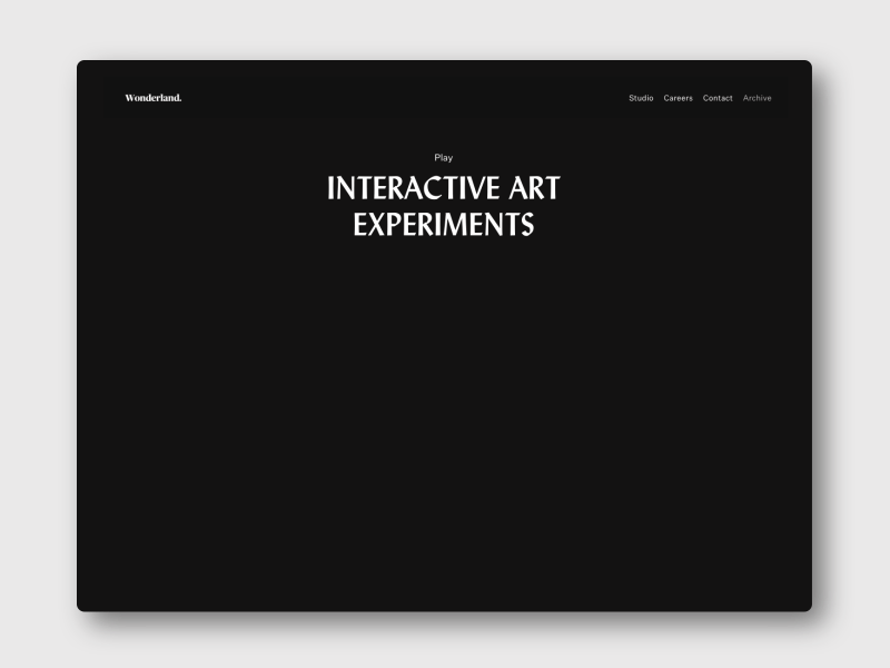 Play animation interaction interaction design layouts motion portfolio web