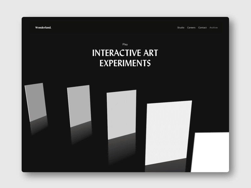 Play part 2 3d animation branding interaction layout motion typogaphy web design website