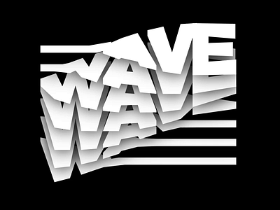 Waves 🌊 2d 3d animation branding design interaction motion type typedesign typeface typography