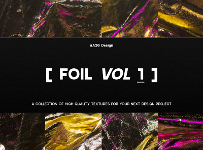 FOIL VOL 1 - Textures & Backgrounds assets design foil free grain graphics resource texture