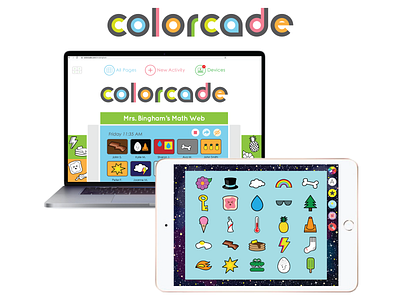 Colorcade App app app design app designer application educational app sticker design ui uidesign