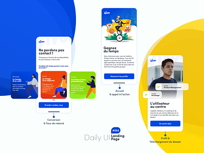Landing Page for Wivoo, Mobile version app application application ui branding consulting daily daily ui design landing landing design landing page mobile page portfolio ux