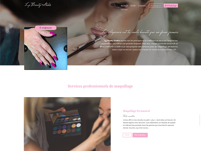[WIP] - New website for professional skin care & Makeup hugomrvt lgbeauty makeup skincare uidesign webdesign