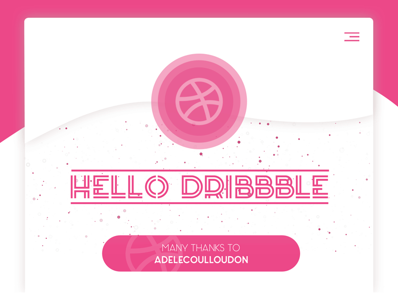 Hello Dribbble — 🌟 debut dribbble hello