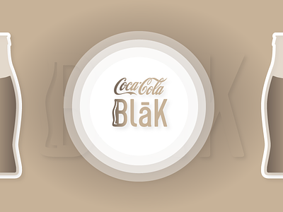 Coca Cola Blak — New logo concept for old product ☕️ blak coca cola coffee coke concept logo rebranding