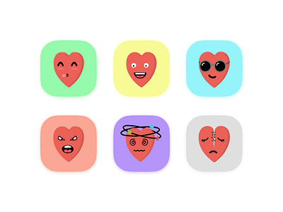Heart Emoji animation branding emoji emoji heart graphic design heart heart emoji icon icon heart