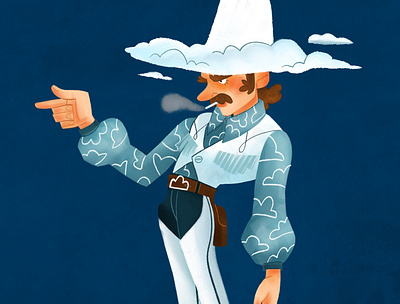 Cloudboy character design illustration