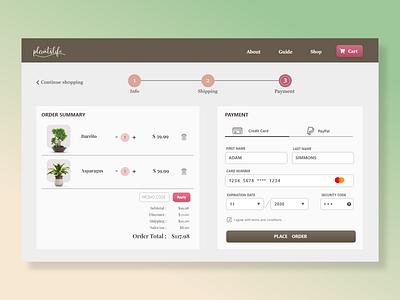 Payment checkout daily ui ecommerce payment web design