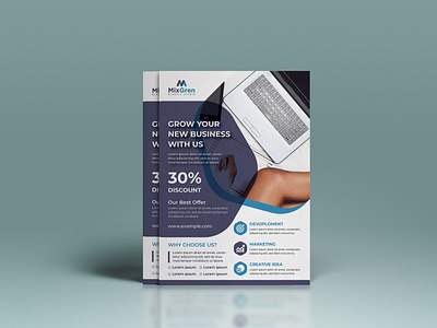 Corporate business flyer template