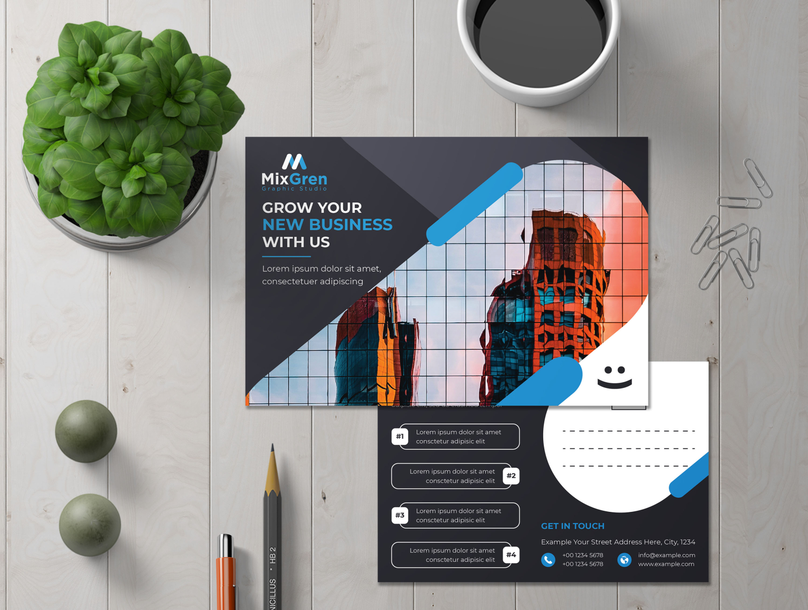 Corporate Postcard Design By Mixgren On Dribbble