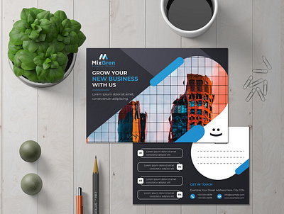 Corporate Postcard Design advertising postcard business postcard mixgren personal postcard postcard design rakib6644 real estate postcard