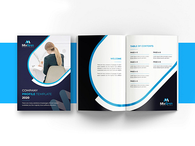 Multi-page Corporate Business Brochure Design Template brochure brochure design business company profile corporate proposal