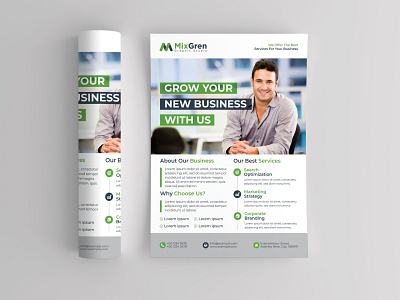 Corporate flyer design ad advert advertisement agency agency flyer agent black blue clean clean design corporate corporate flyer creative creative flyer editable flyer template green latest flyer template