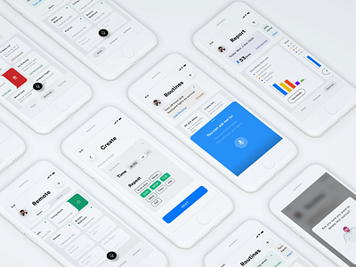 Home Automation App UX app design minimal mockup ui ux