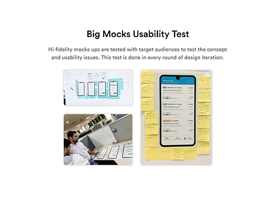 Big Mocks Usability Testing app data design ui usability testing ux