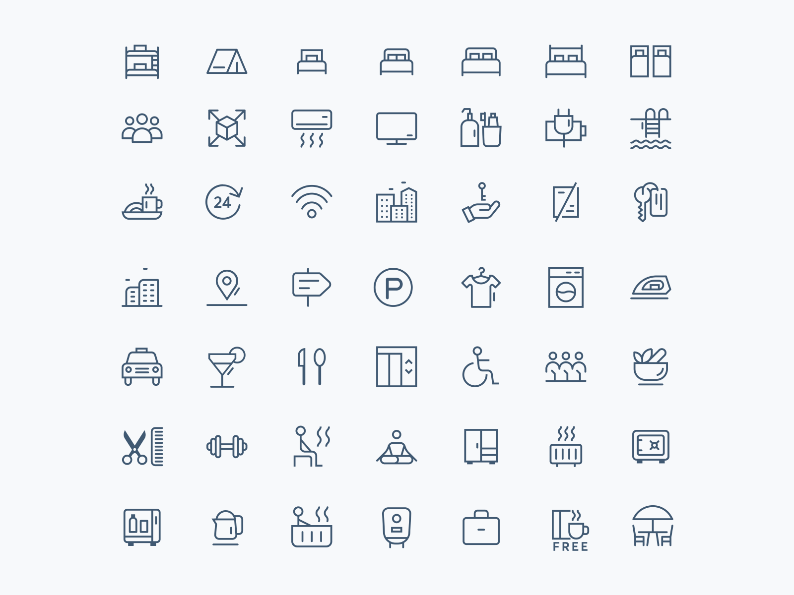 Iconography - Paytm Hotels by Bonie Varghese on Dribbble