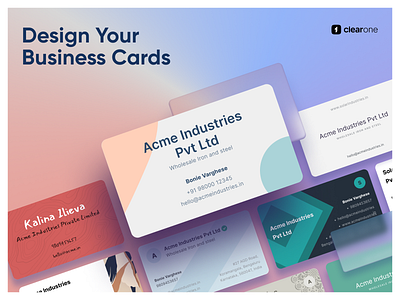 Design your business cards - ClearOne