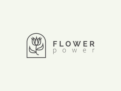 Flower power logo design forsale