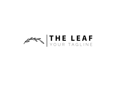 the leaf simple logo design app beauty branding design icon illustration logo nature vector