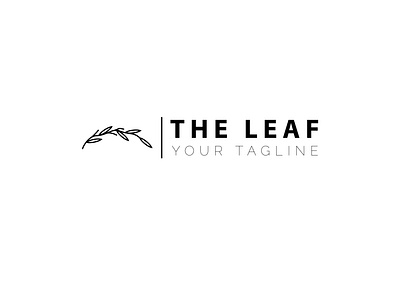 the leaf simple logo design