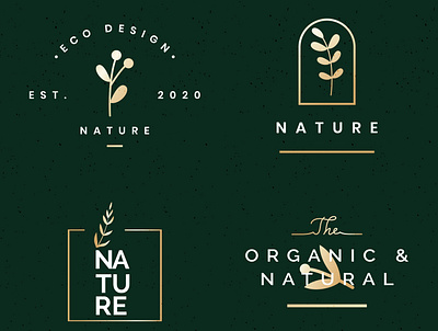 set line art nature logo design beauty branding design icon line art logo design logo nature ui ux vector